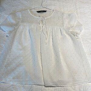Zara Basic white blouse